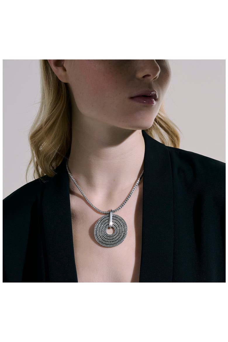 Rata Chain Pendant Necklace, Sterling Silver, Alternate, color, SILVER