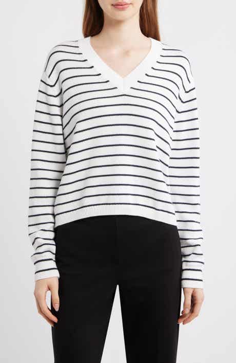Waverly Crop Stripe Sweater