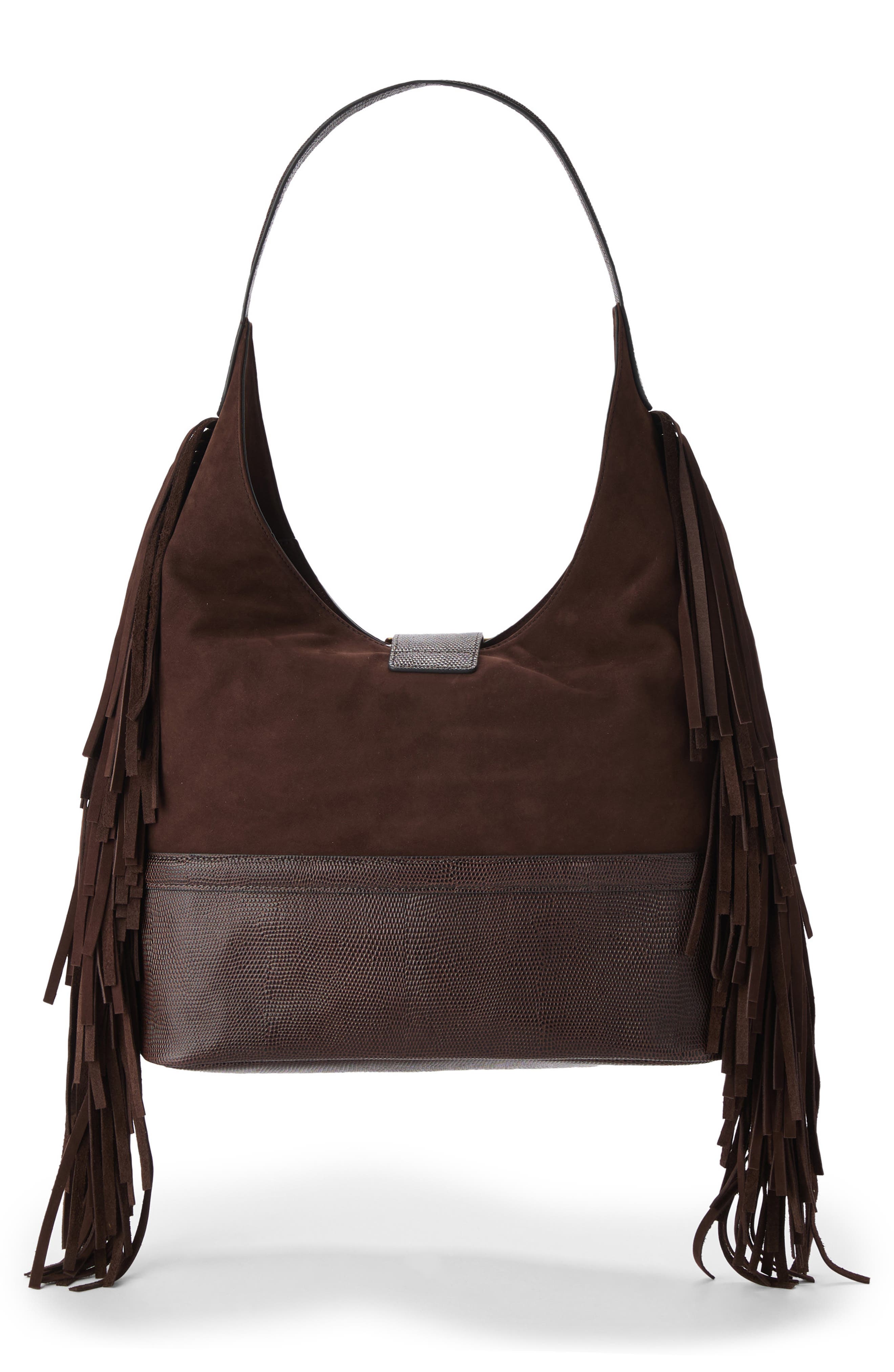Gwynne Leather Shoulder Bag, Alternate, color, CHOCOLATE