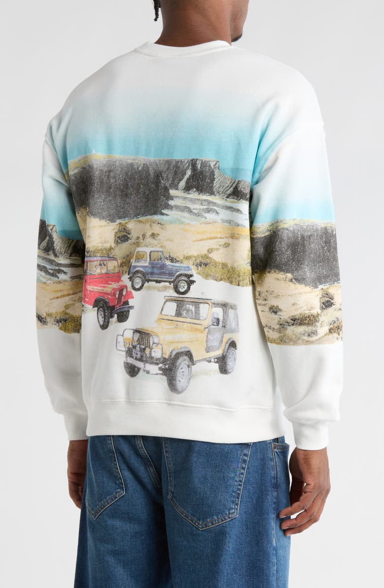 Goodie Two Sleeves Jeep Hill Sweatshirt, Alternate, color, Whisper White