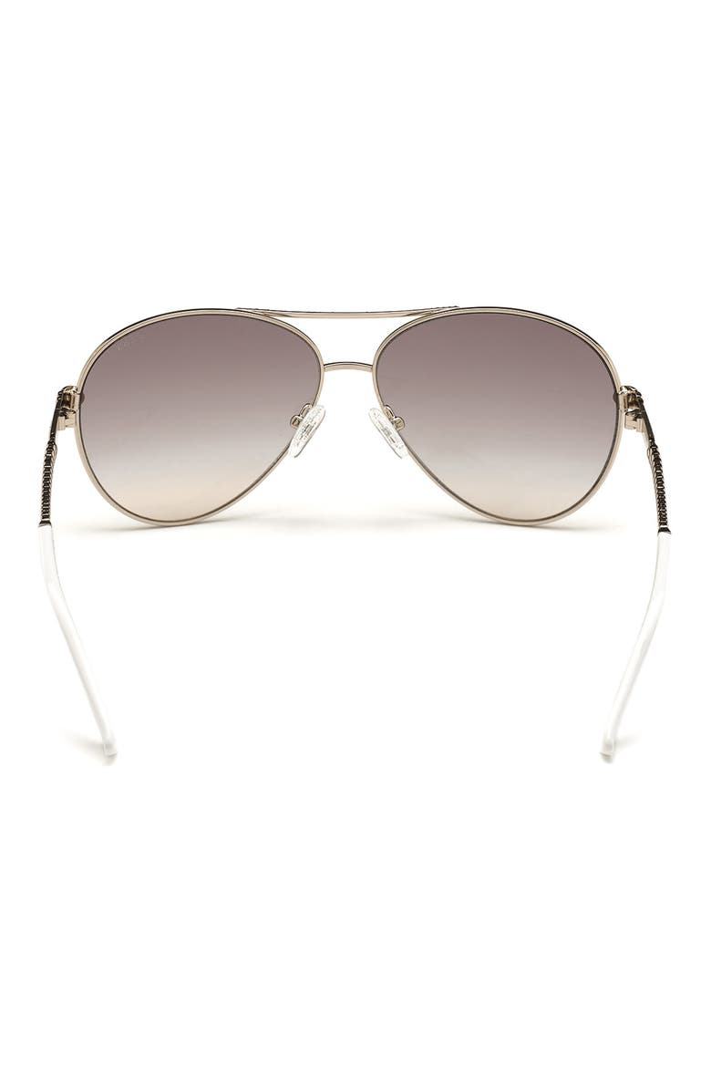 Pilot Sunglasses, Alternate, color, SHINY ROSE GOLD / BROWN