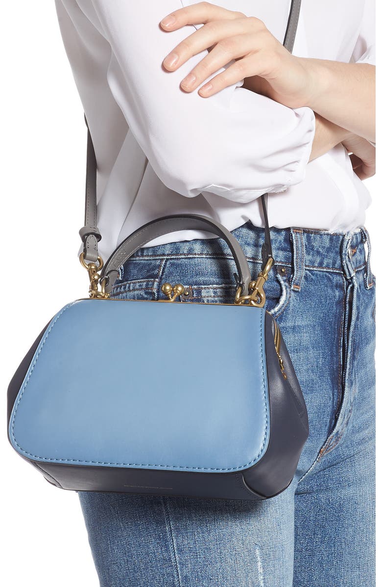 COACH Frame 23 Colorblock Leather Shoulder Bag, Alternate, color,