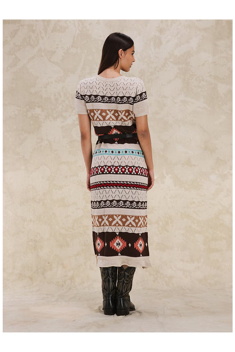 Achelo Navajo Crochet Suit, Alternate, color, NAVAJO