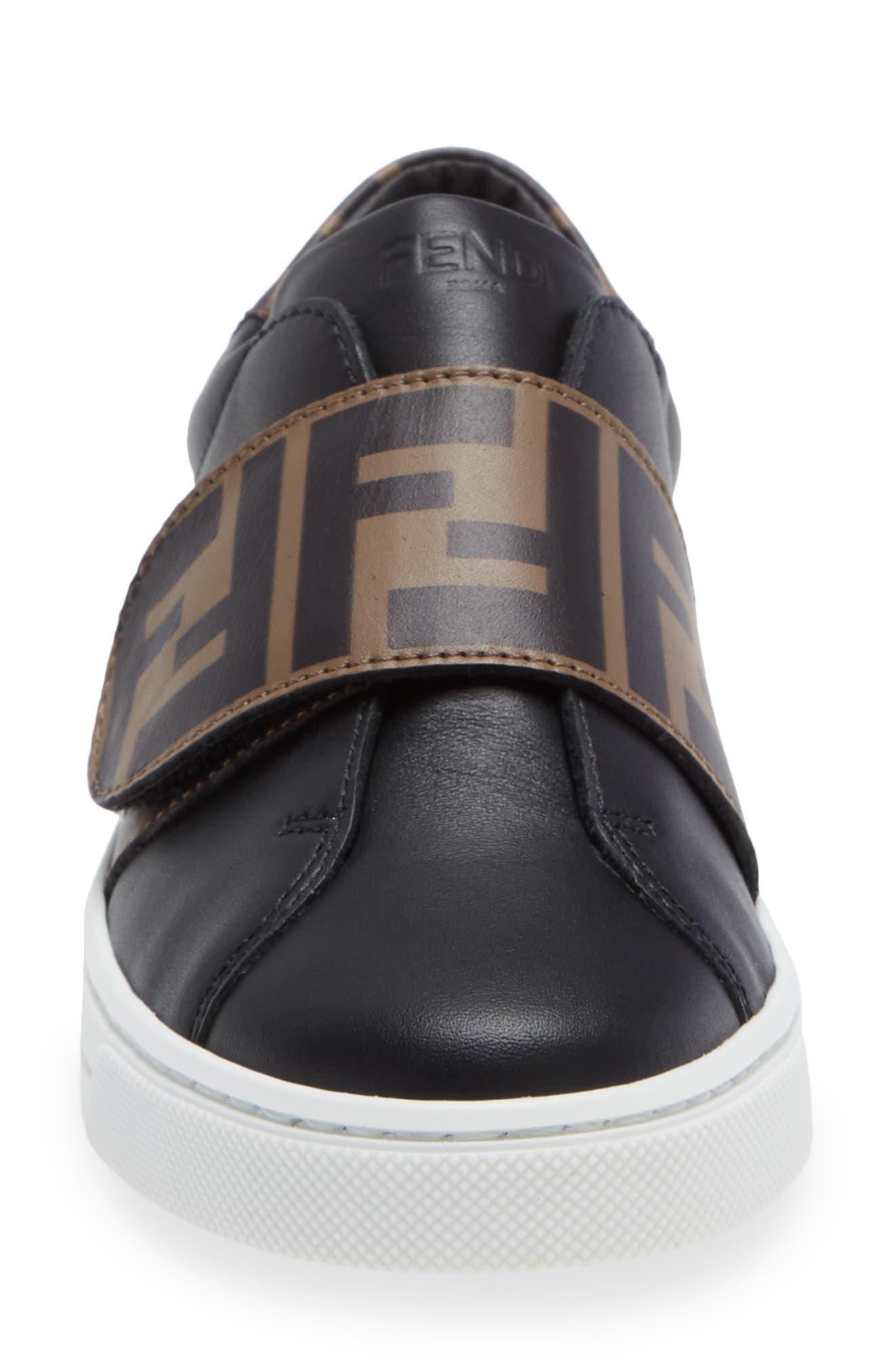 Fendi Kids' FF Logo Low Top Sneaker, Alternate, color, 