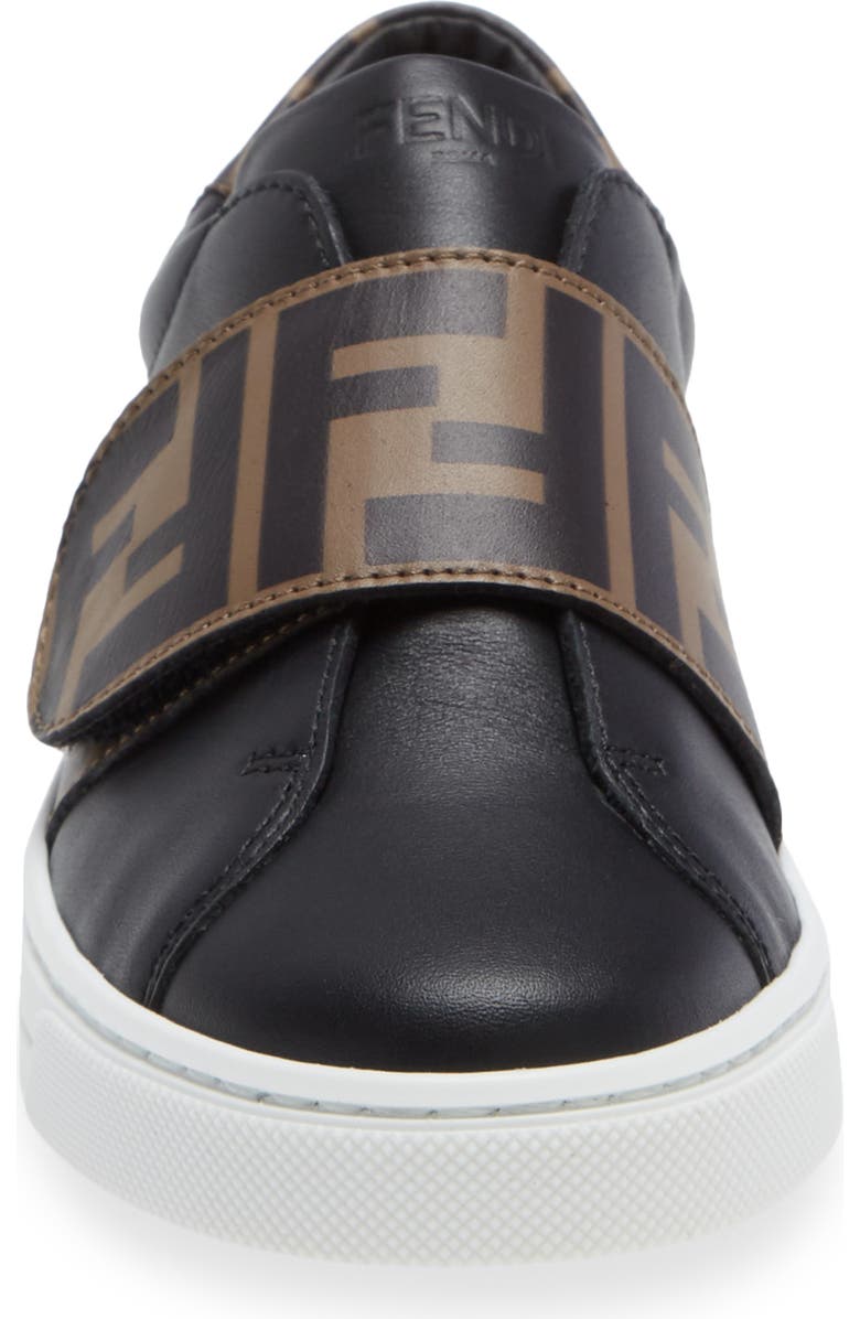 Fendi Kids' FF Logo Low Top Sneaker, Alternate, color,