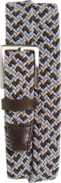 Johnston & Murphy Multi Stretch Braided Belt