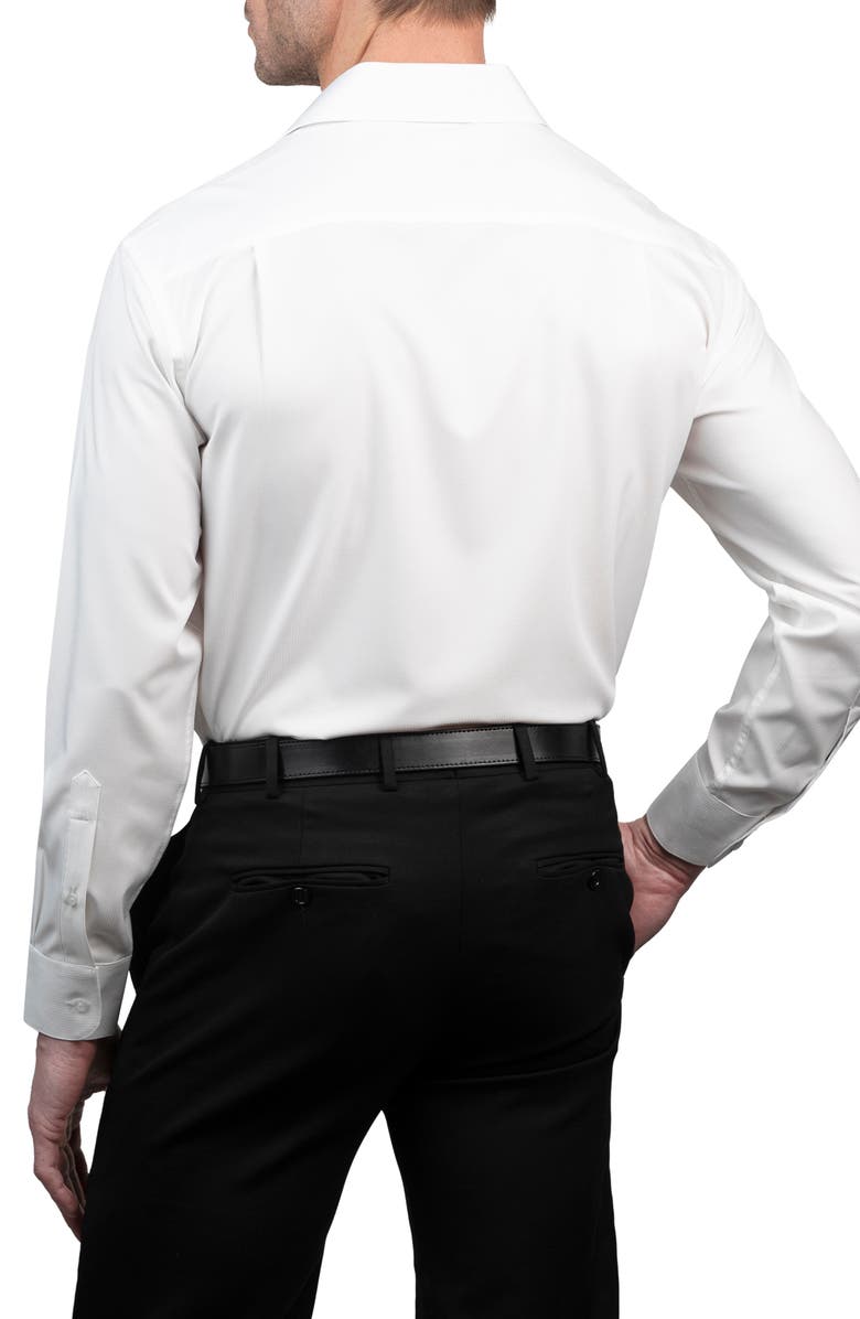 Nautica Solid Regular Fit Stretch Dress Shirt, Alternate, color, White