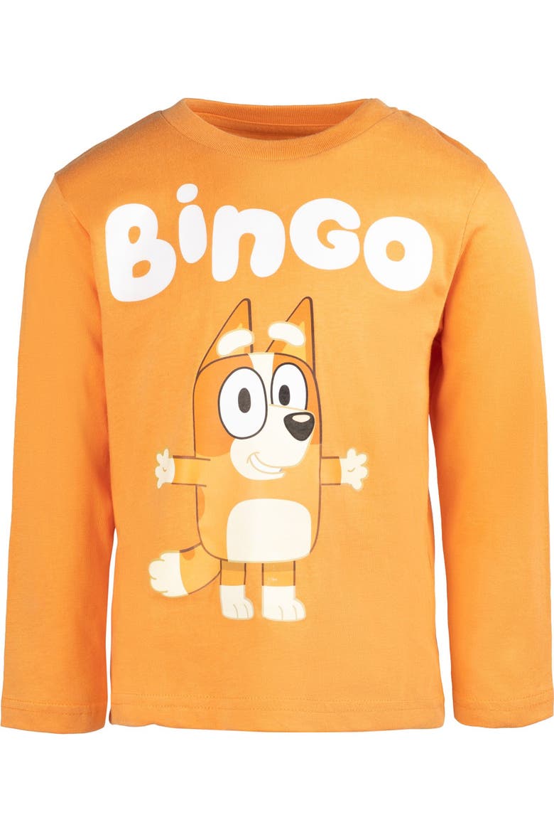 3-Pack Long Sleeve T-Shirts, Alternate, color, Bluey Bingo Multi