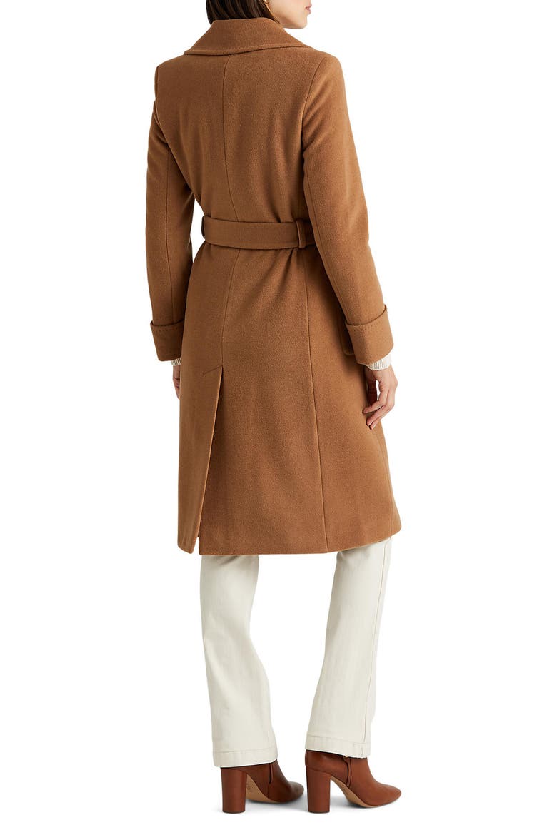 Wool Blend Wrap Coat, Alternate, color, CAMEL
