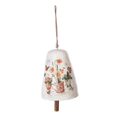 Little Garden Pots Farmhouse Decorative Hanging Bell