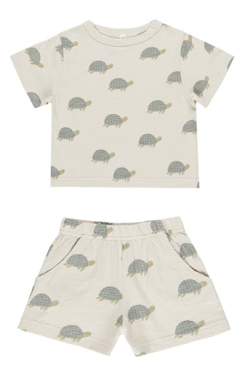 Rylee + Cru Print Cotton Top & Shorts Set