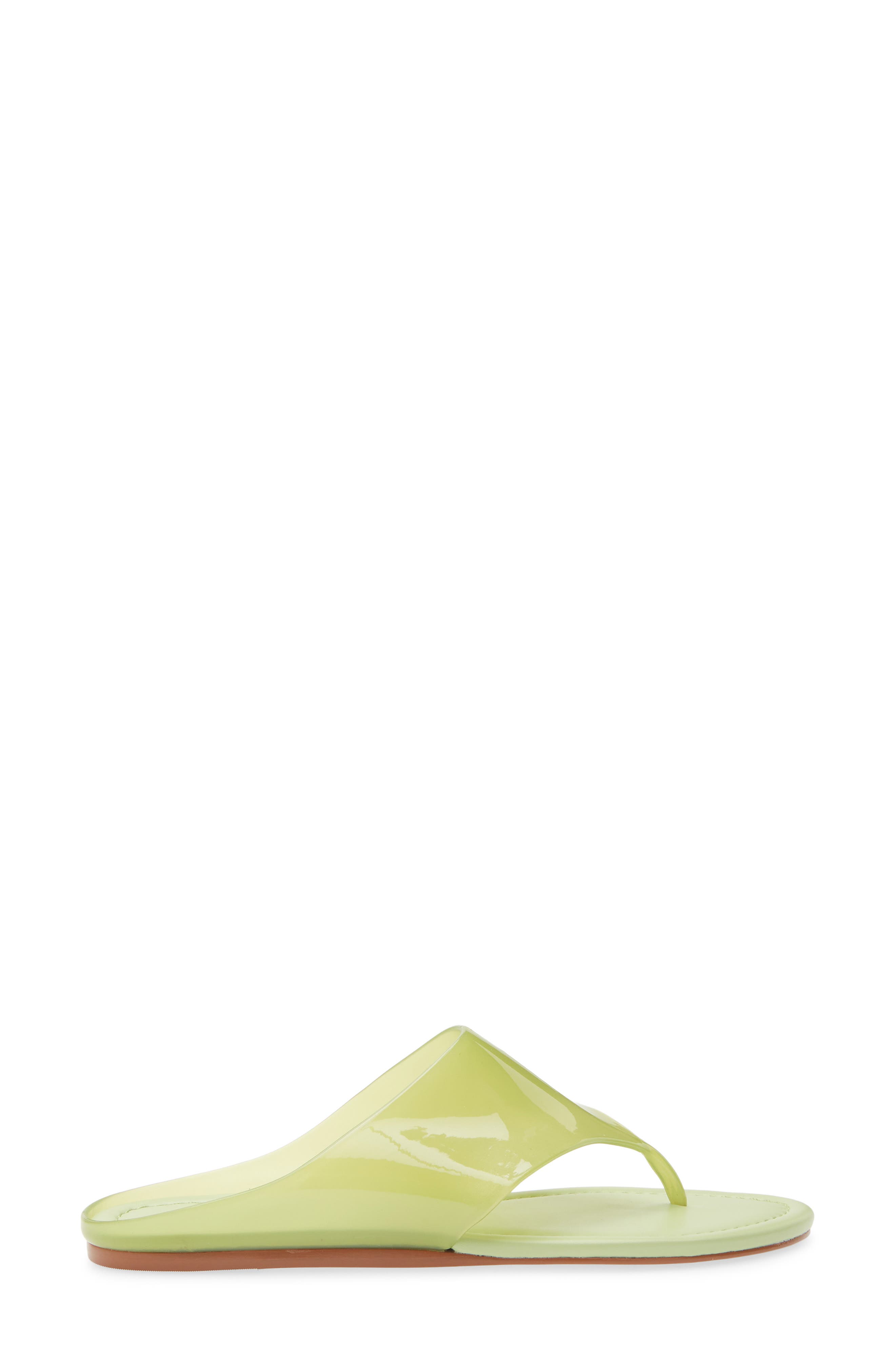 FARM Rio Jelly Flat Flip Flop, Alternate, color, Sage Green