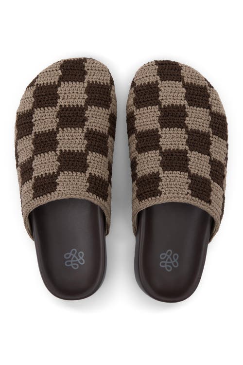 The Sak Bolinas Crochet Clog Shoe In Brown