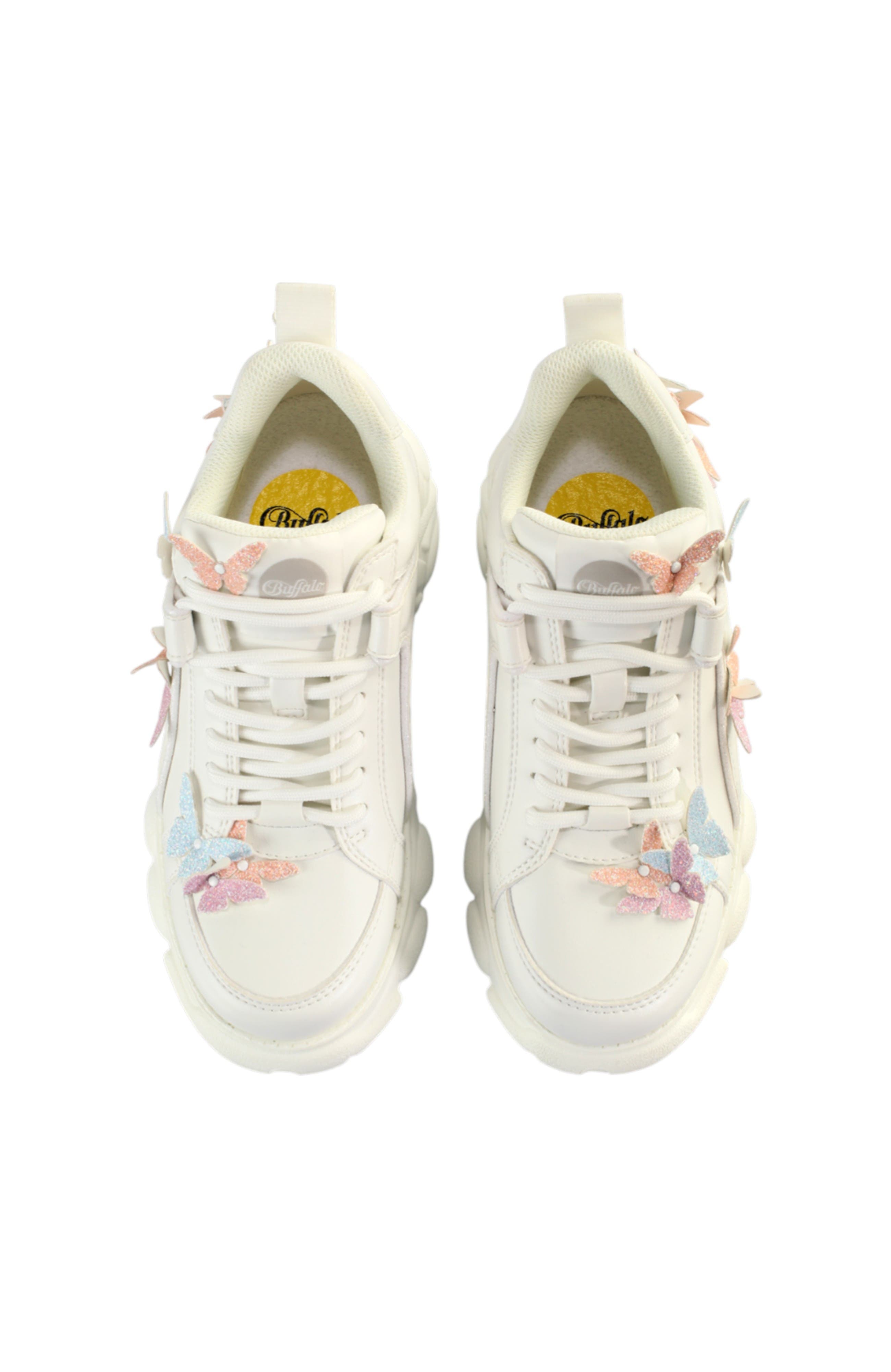 Buffalo Boots Cld Corin Butterflies Sneaker, Alternate, color, White Multi