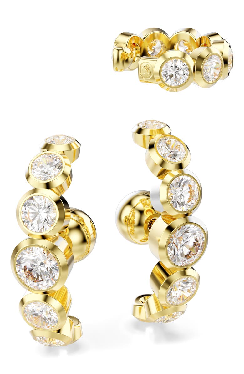 Swarovski Imber Crystal Ear Cuff & Studs Set, Alternate, color, White/ Gold