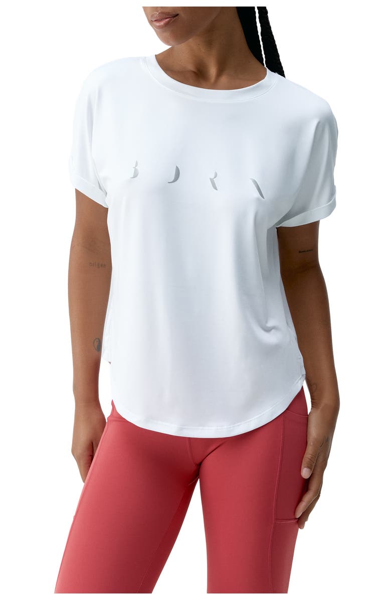 Born Living Yoga Azami Performance Sport T-Shirt, Main, color, White