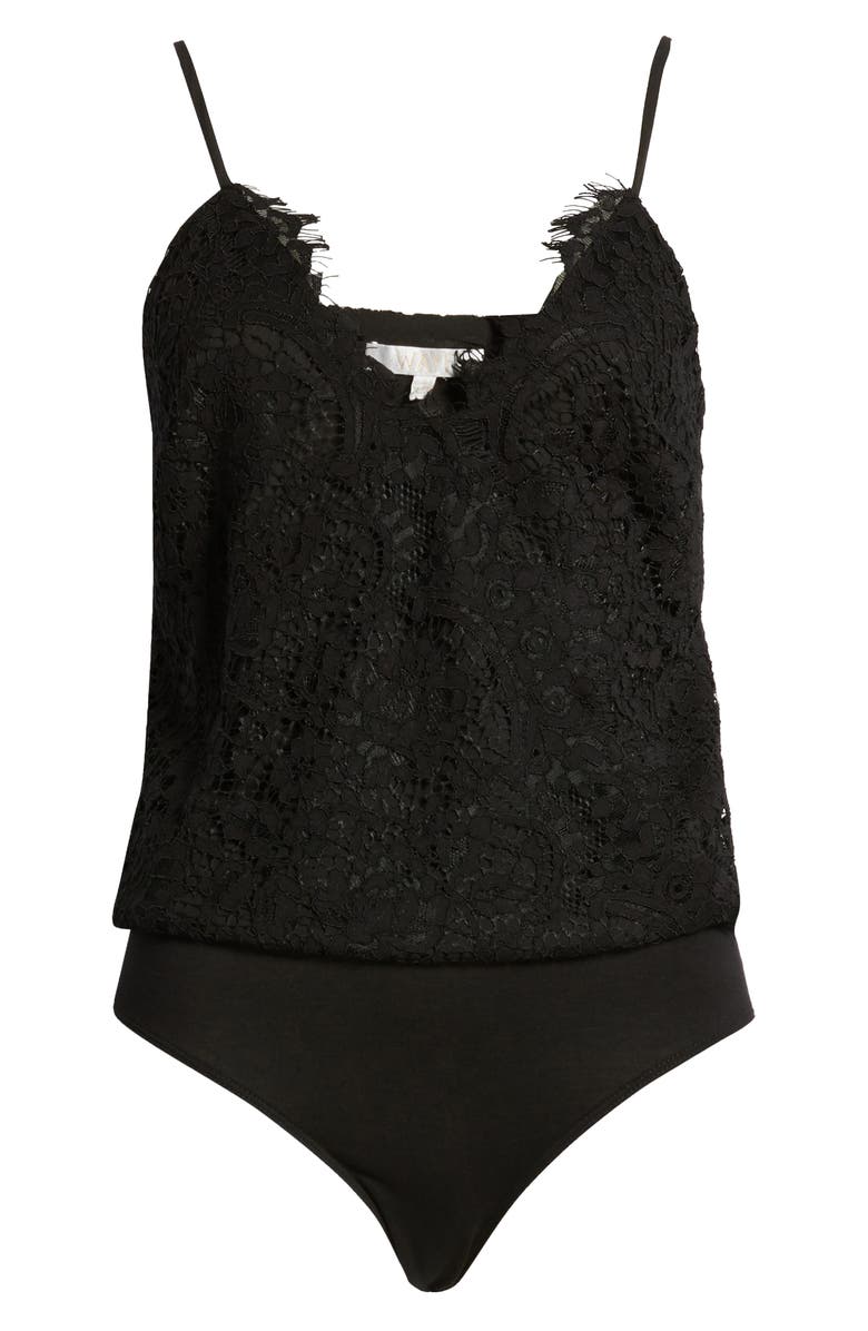 WAYF x Influencing in Color Houston Cami Lace Bodysuit, Alternate, color, 
