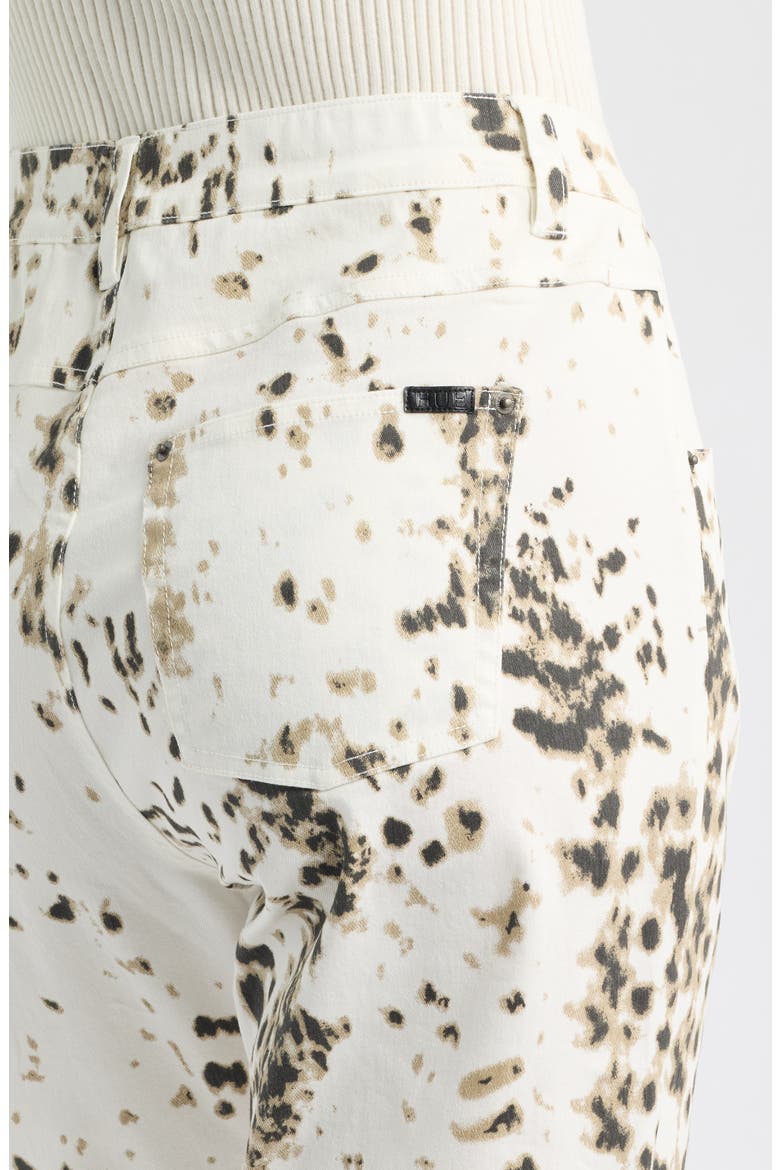 Pony Print Straight Leg Denim Leggings, Alternate, color, WHITE