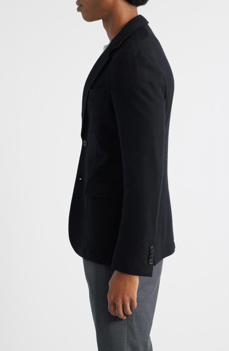 BOSS Hanry Slim Fit Felted Wool Blend Sport Coat, Alternate, color, Black