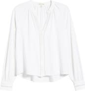 Cloth & Stone Shirred Button-Up Shirt