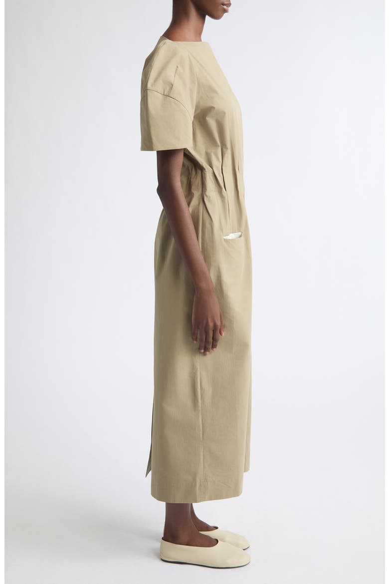 Maddie Cotton Midi Dress, Alternate, color, SAND