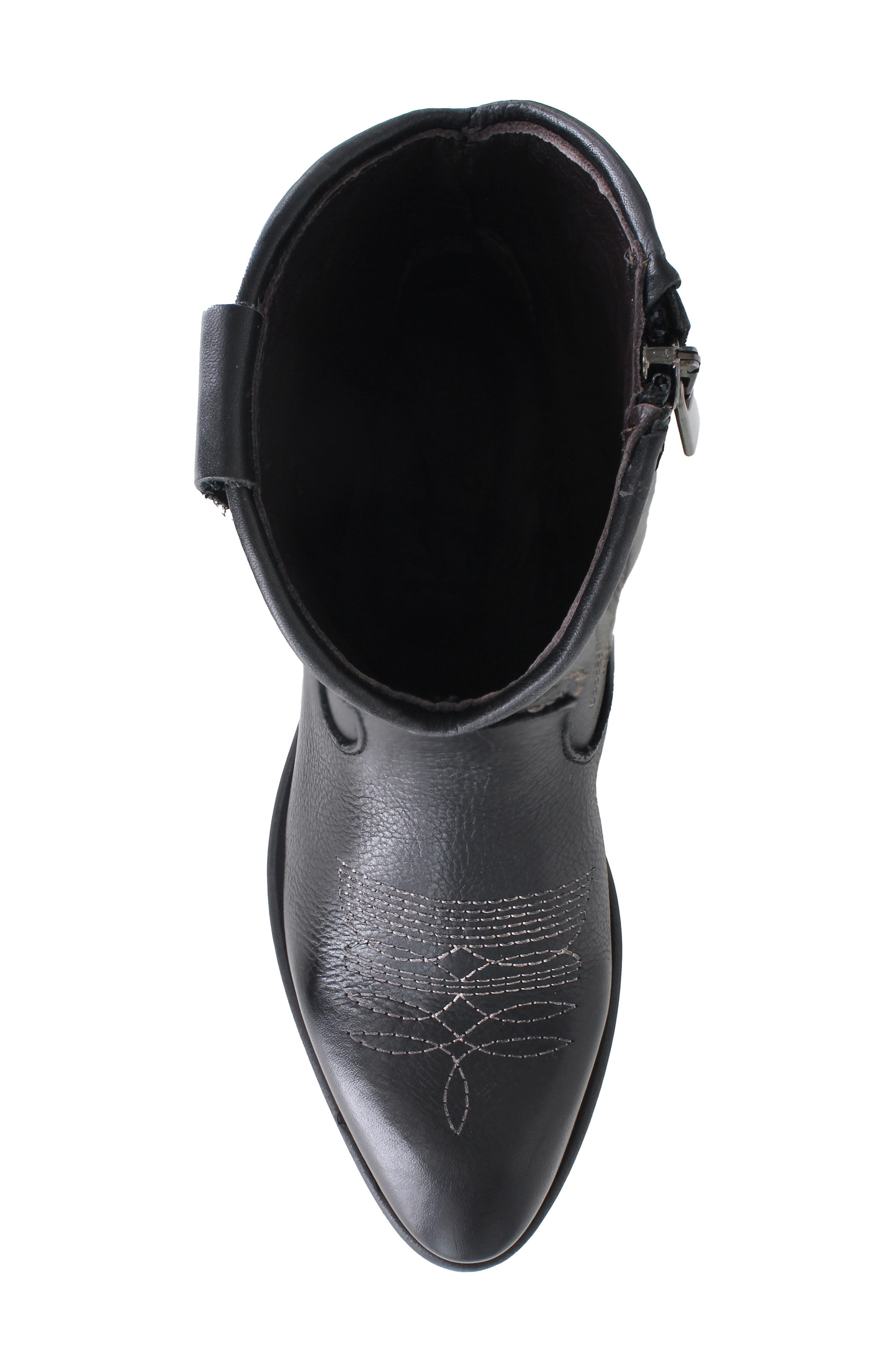ZIGI Everith Western Boot, Alternate, color, Black Leather
