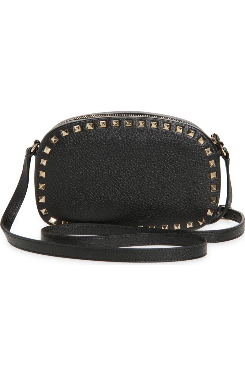 Valentino Garavani Rockstud Crossbody Camera Bag, Alternate, color, Nero