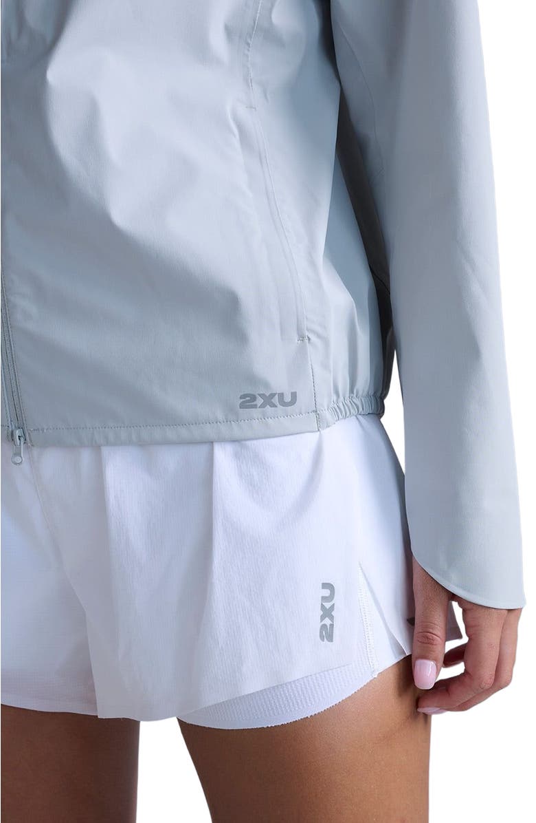 2XU Ignition Shield Waterproof Jacket, Alternate, color, Harbor Mist/Silver Reflective