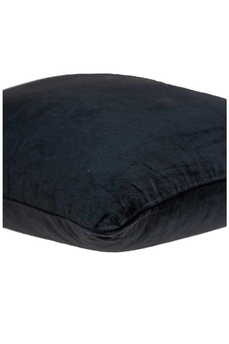 Spano Tran Solid Throw Pillow, Alternate, color, BLACK