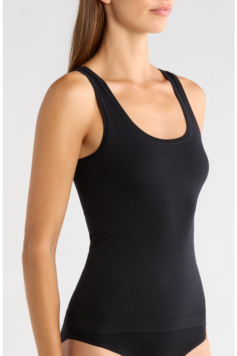 Seamless Assorted 2-Pack Layering Tanks, Alternate, color, BLACK