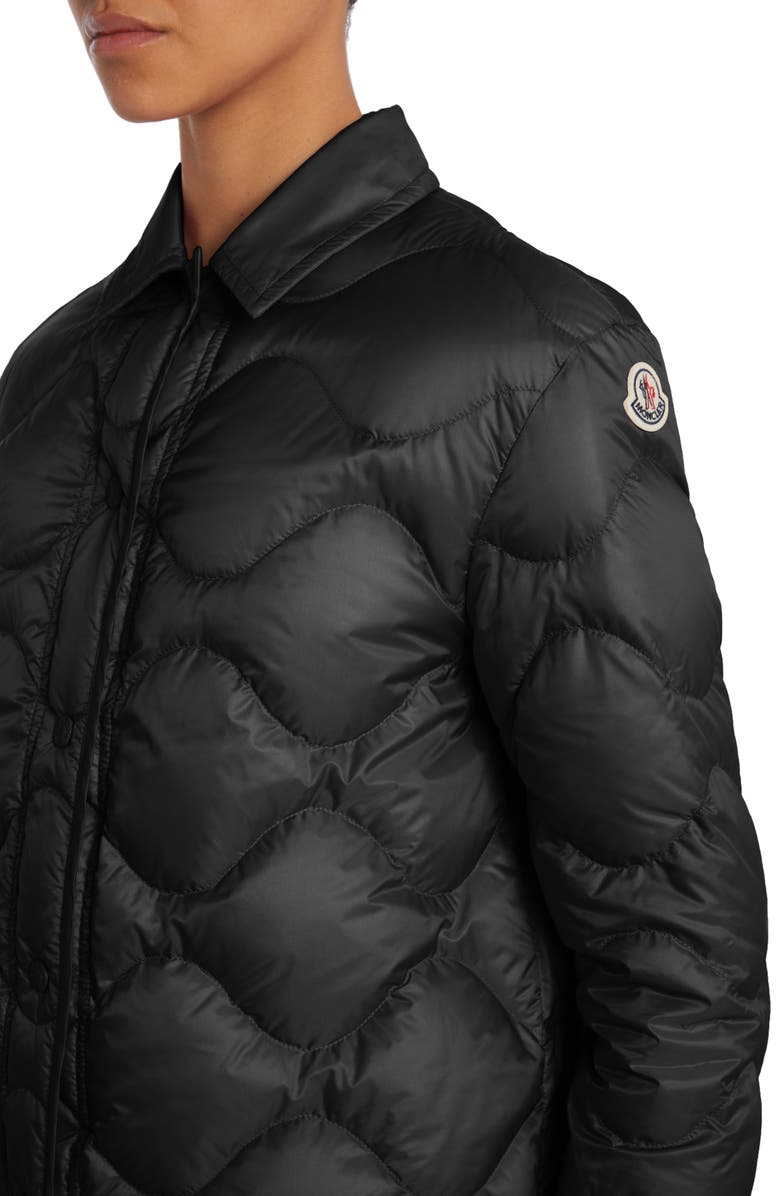 Moncler Quilted Down Shirt Jacket, Alternate, color, 