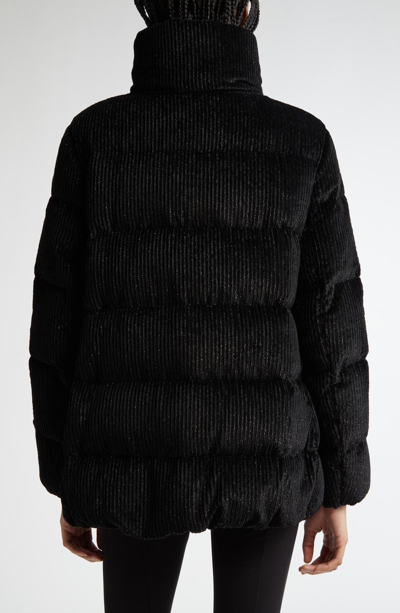 Moncler Cochevisse Metallic Corduroy Down Jacket, Alternate, color, 