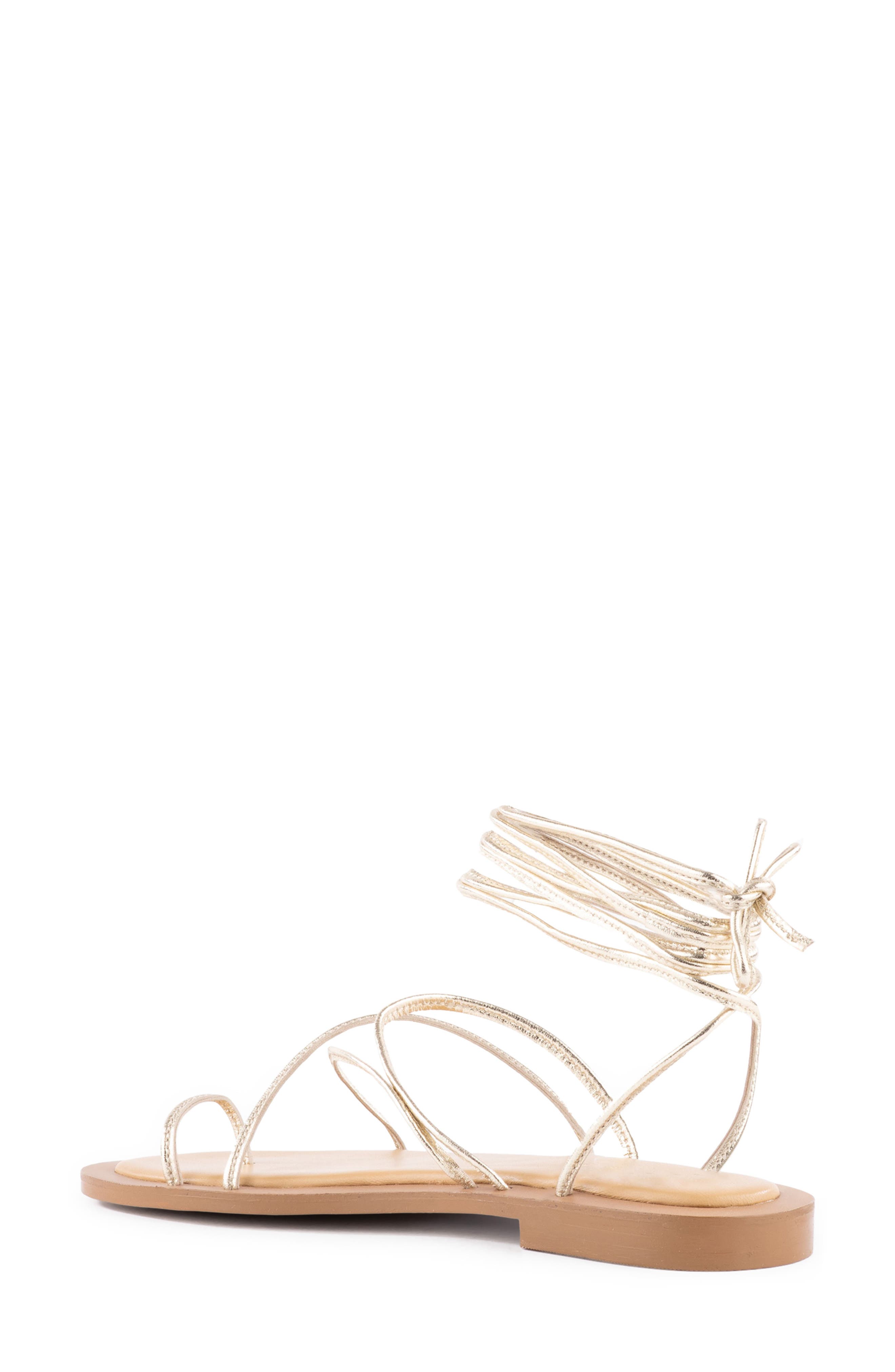 Seychelles Lilac Ankle Wrap Sandal, Alternate, color, Light Gold