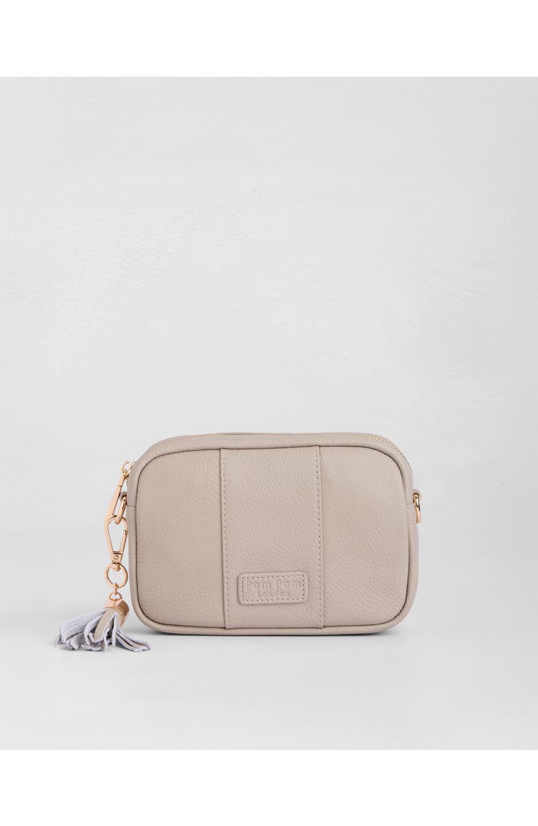 Pom Pom London City Mini Crossbody Bag, Main, color, Stone
