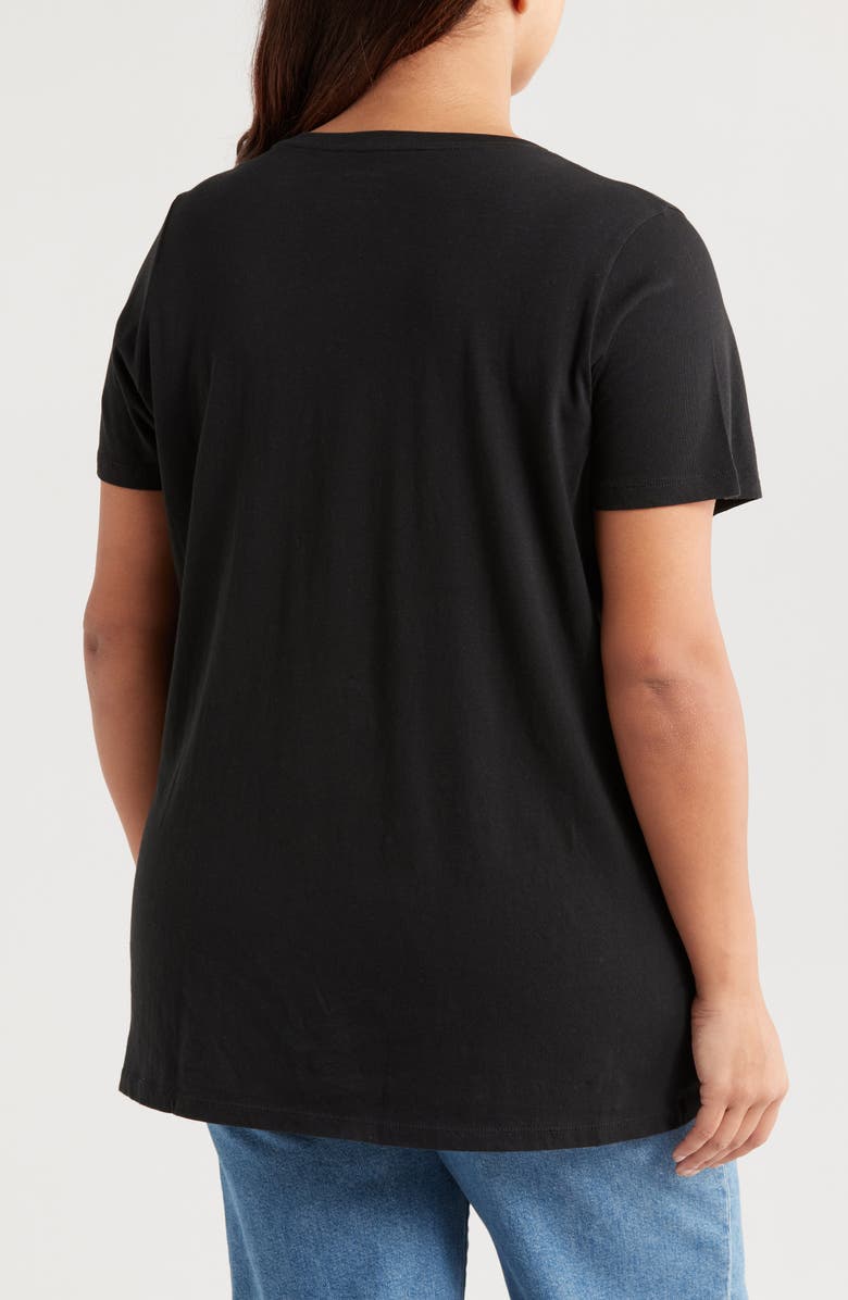 Madewell Soft Fade Cotton T-Shirt, Alternate, color, True Black