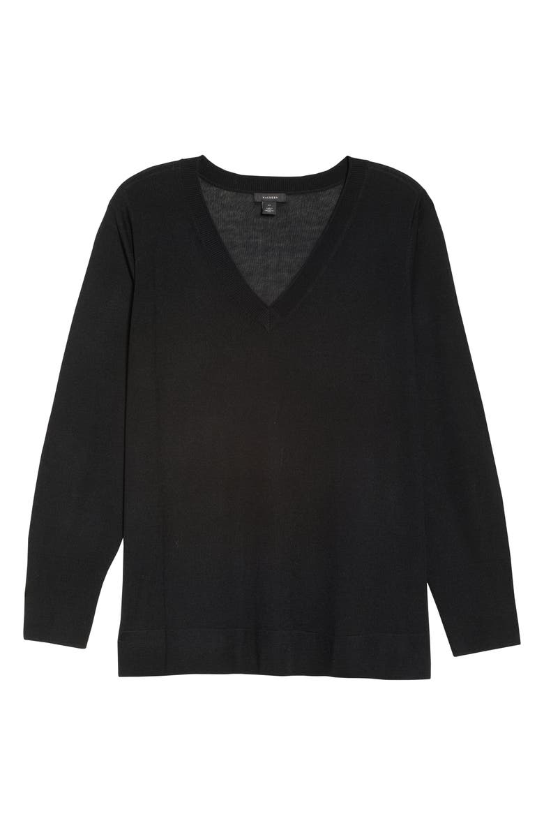 Halogen<sup>®</sup> Merino Wool Blend V-Neck Sweater, Alternate, color, 