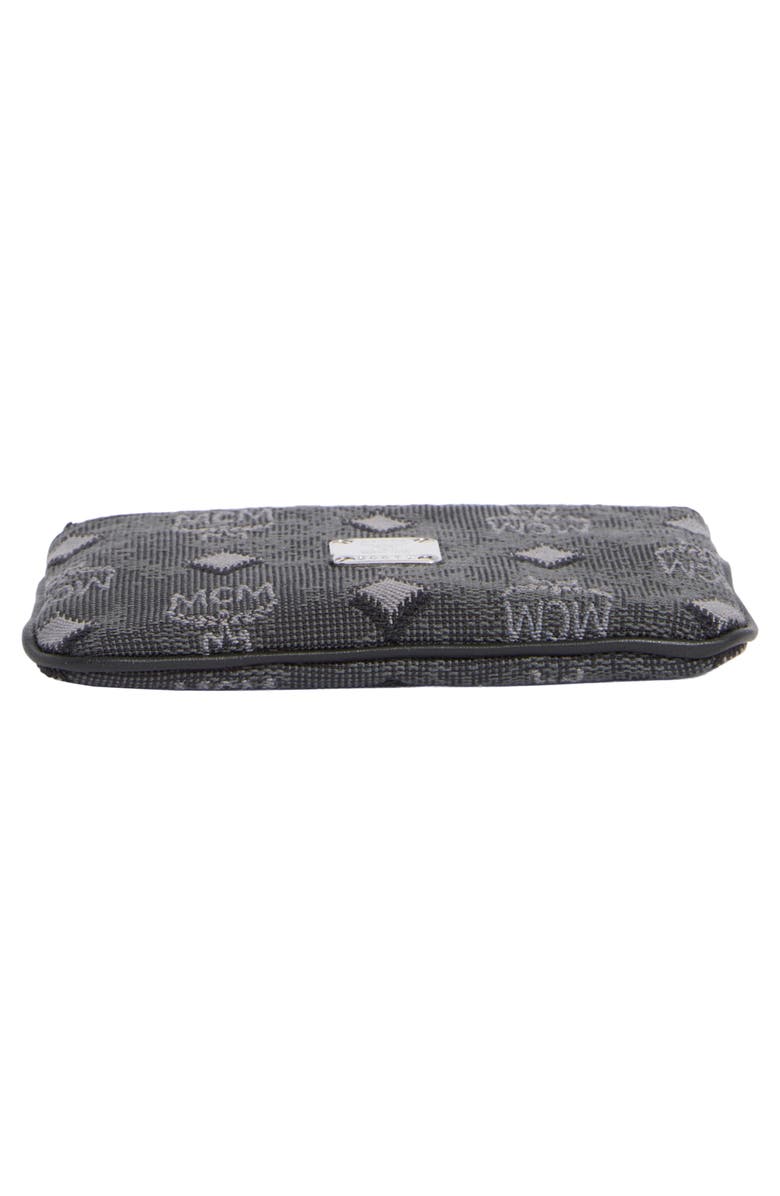 MCM Aren Monogram Wallet, Alternate, color, Dark Grey