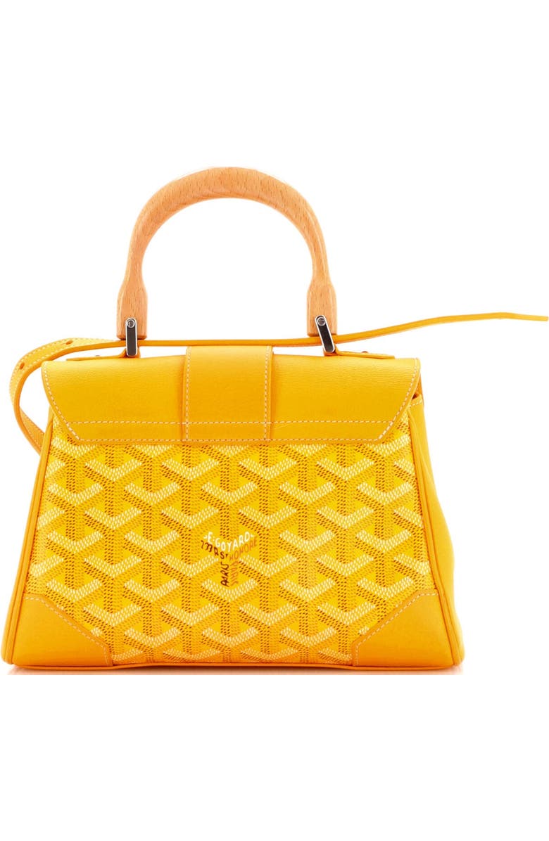 Pre-Owned Goyard Saigon Top Handle Bag Coated Canvas with Leather Mini, Alternate, color, Orange