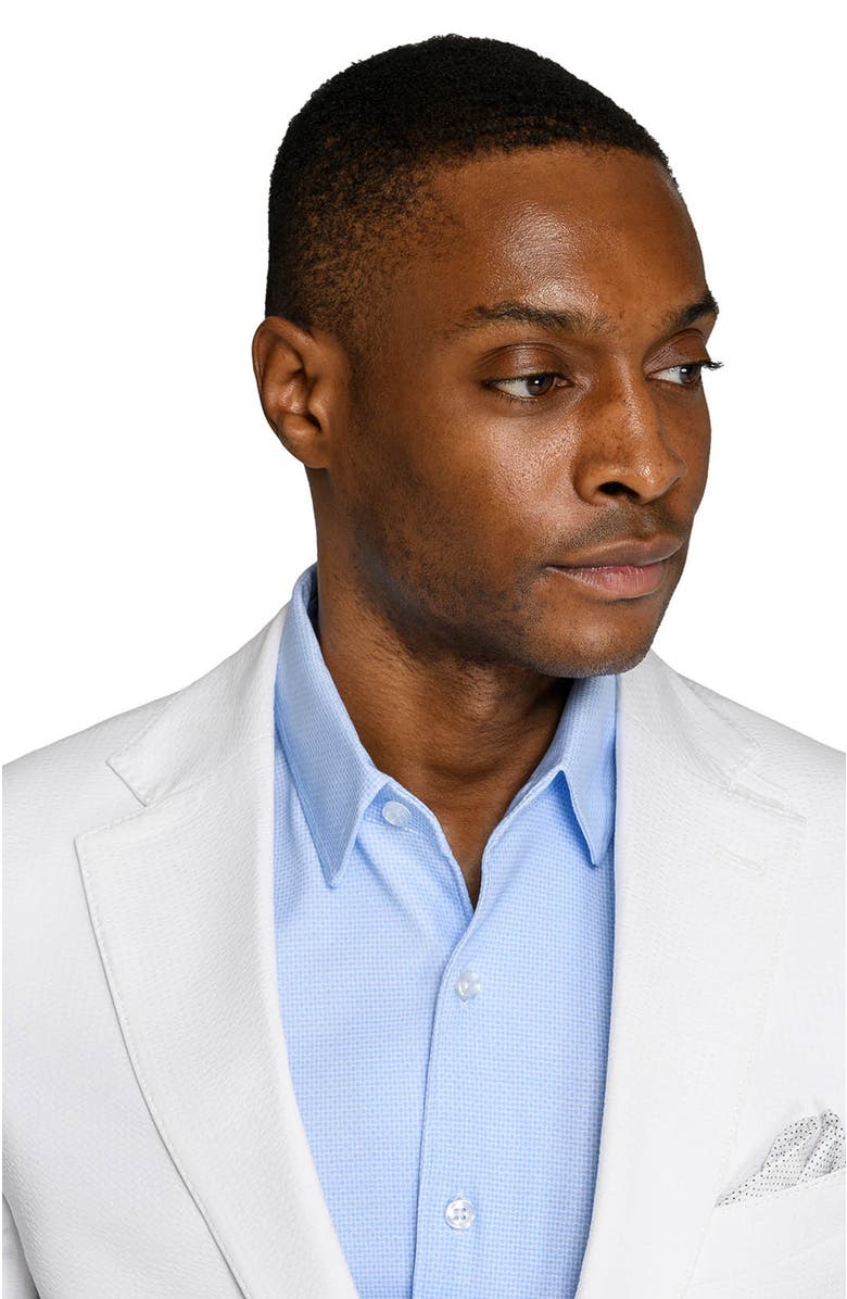 Brooklyn Brigade Sterling Seersucker Blazer, Alternate, color, White