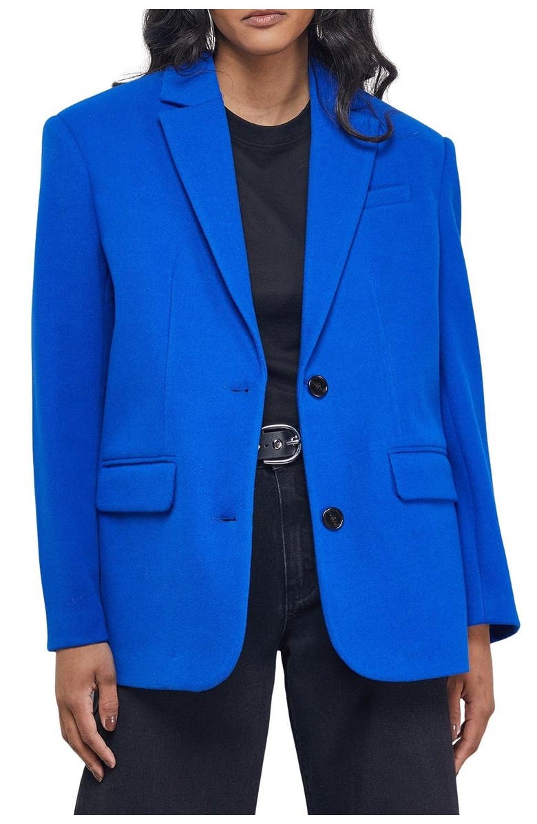 Warehouse Oversized Blazer Coat, Alternate, color, Dark Blue