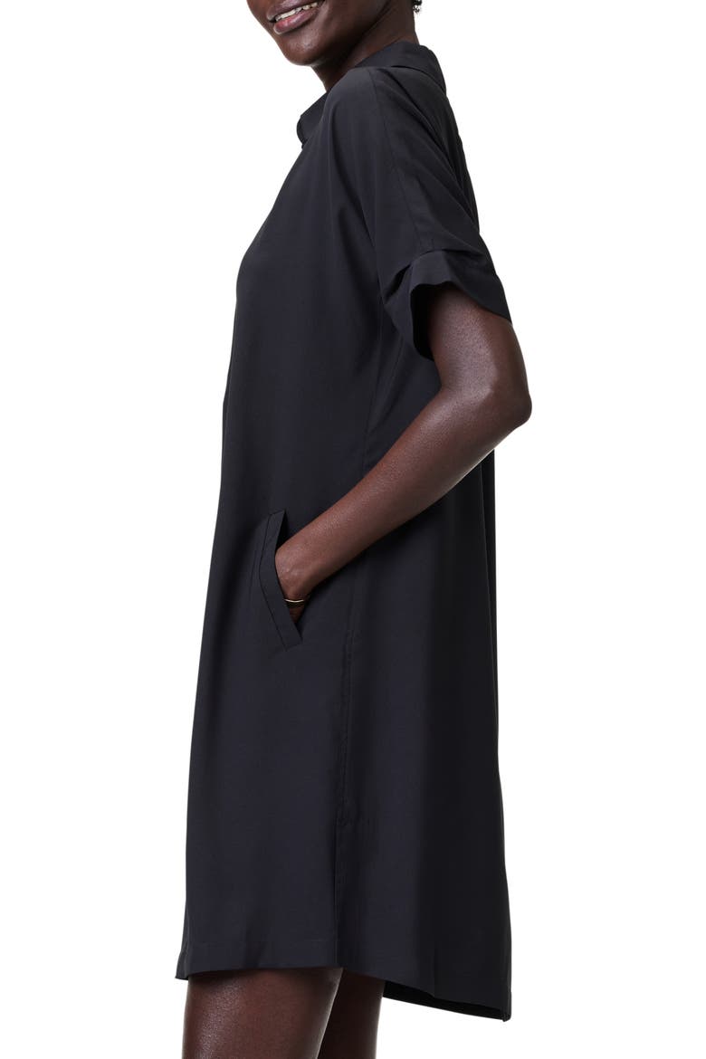 Polished Shirtdress, Alternate, color, BLACK ONYX