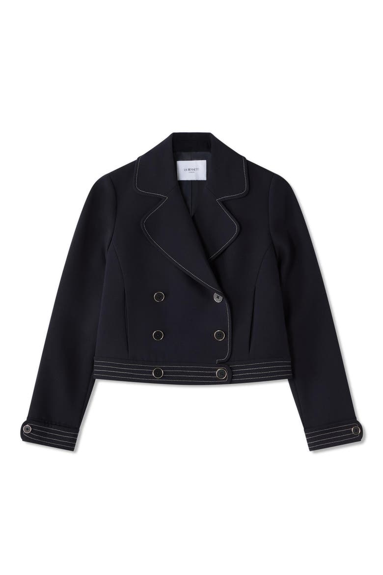 Eugine Crop Jacket, Alternate, color, NAVY