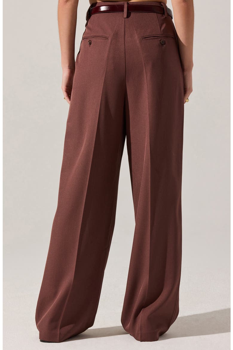 Faria Wide Leg Pants, Alternate, color, PLUM BROWN