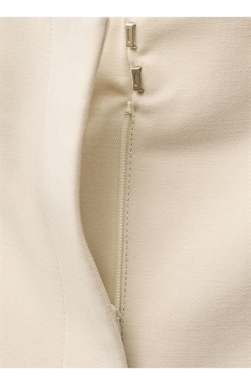 Mango Seamless Cotton & Linen Bermuda Shorts