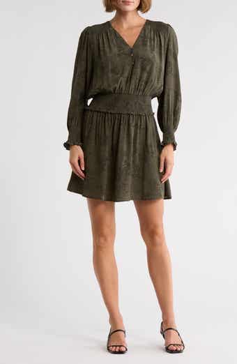 Rails Zana Long Sleeve Fit & Flare Dress