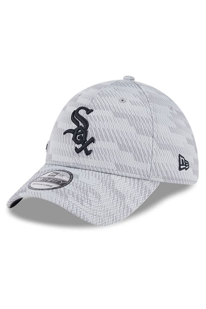 Men's New Era Gray Chicago White Sox 2025 MLB Clubhouse 39THIRTY Flex Hat, Main, color, Gray