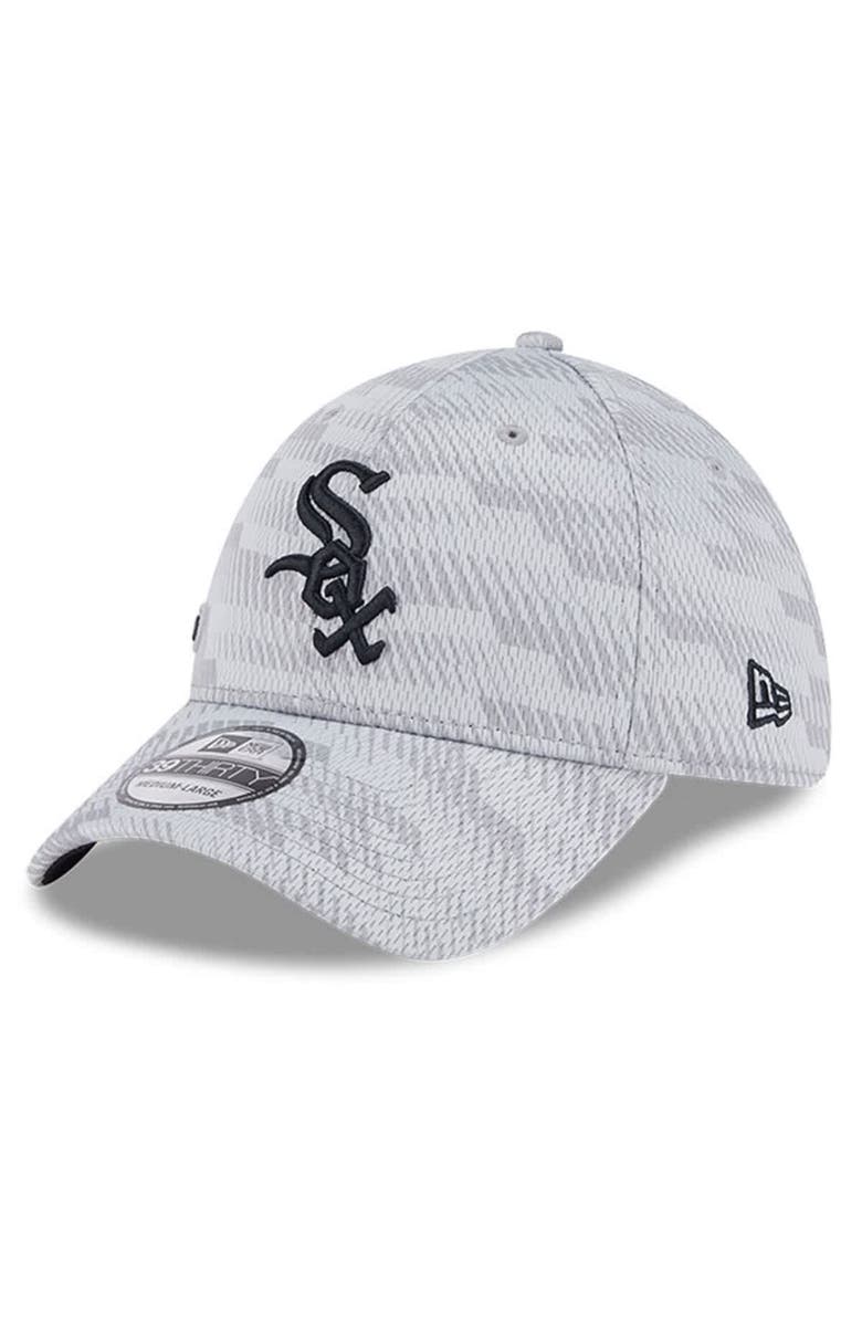 New Era Men's New Era Gray Chicago White Sox 2025 MLB Clubhouse 39THIRTY Flex Hat, Main, color, Gray
