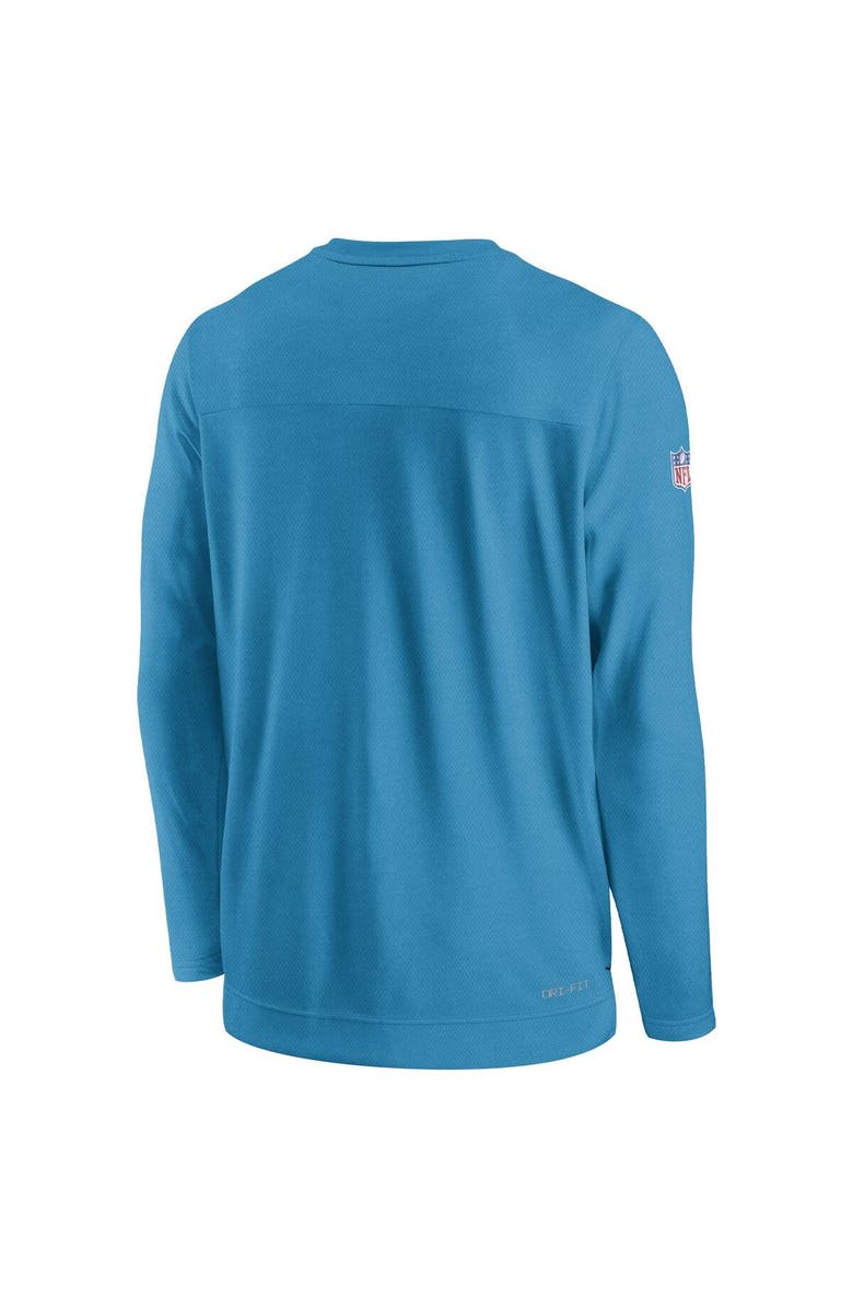 Nike Men's Nike Blue Carolina Panthers Sideline Lockup Performance Long Sleeve T-Shirt, Alternate, color, 