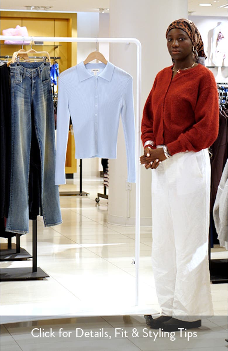 Collared Merino Wool Cardigan, sales video thumbnail