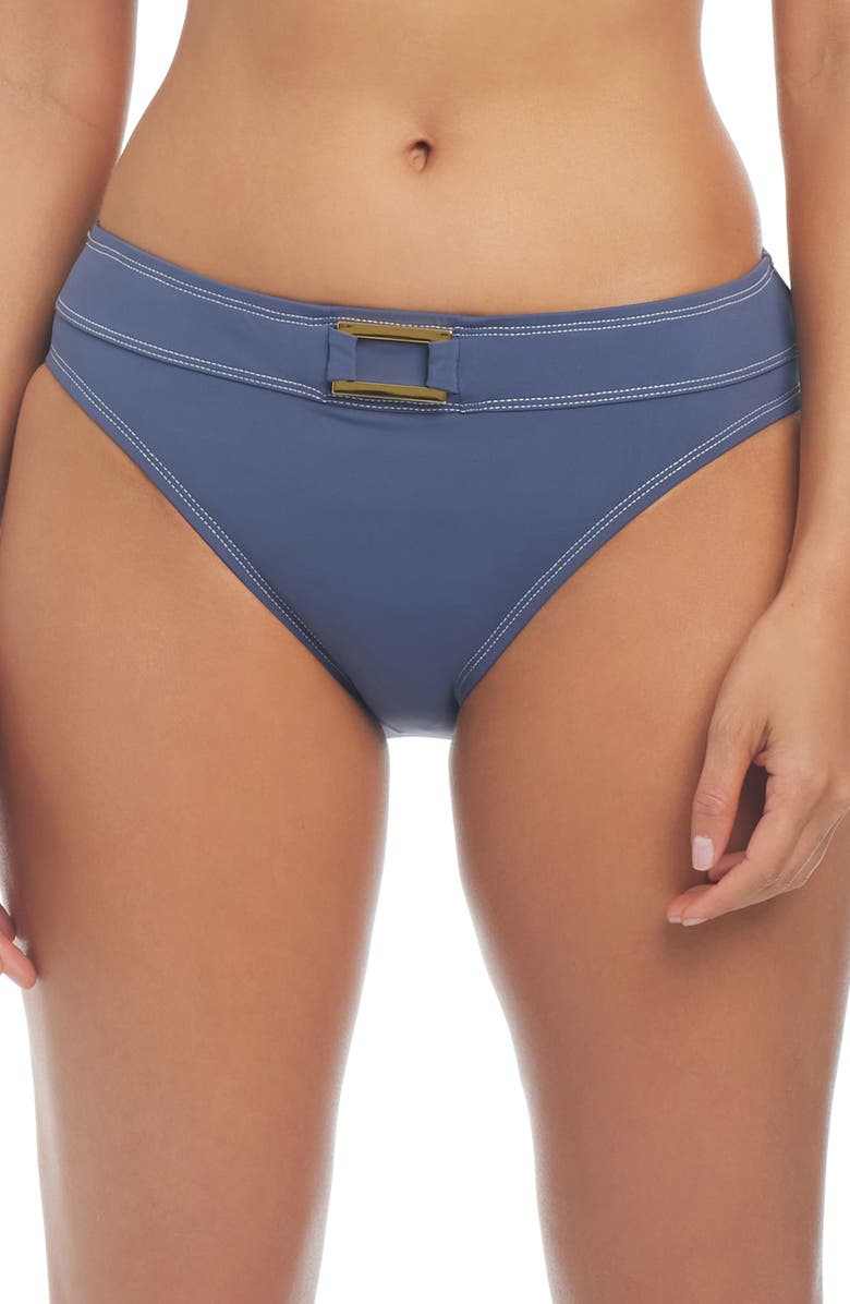BLEU by Rod Beattie Fine Line Hipster Bikini Bottoms, Main, color, 